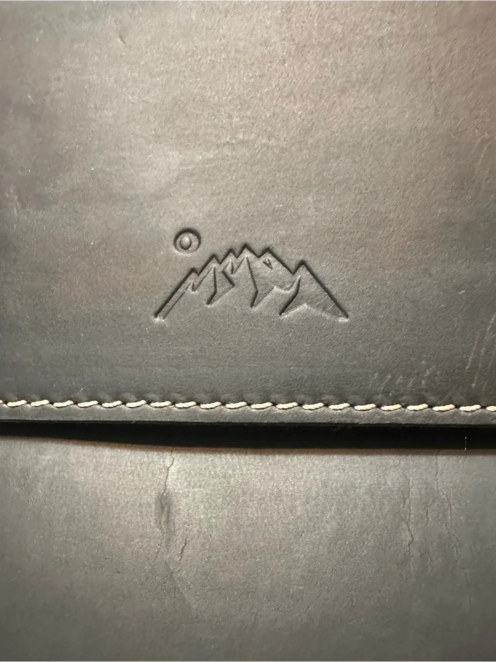 Black Genuine Leather 14 Laptop Sleeve Case iPad Pro 12.9 13 Mountain Folio Bag